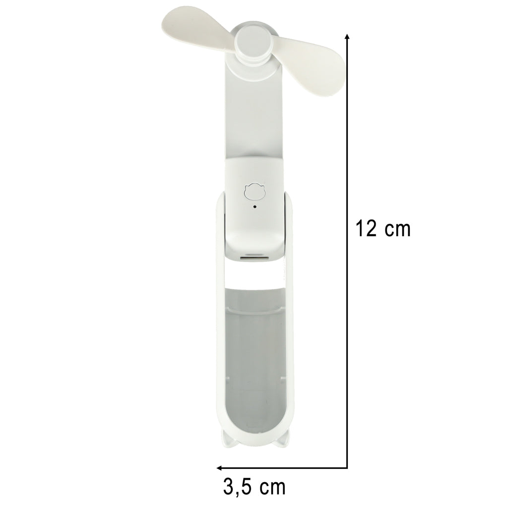 Kofi Breeze - Składany wiatraczek 2w1 z USB biały