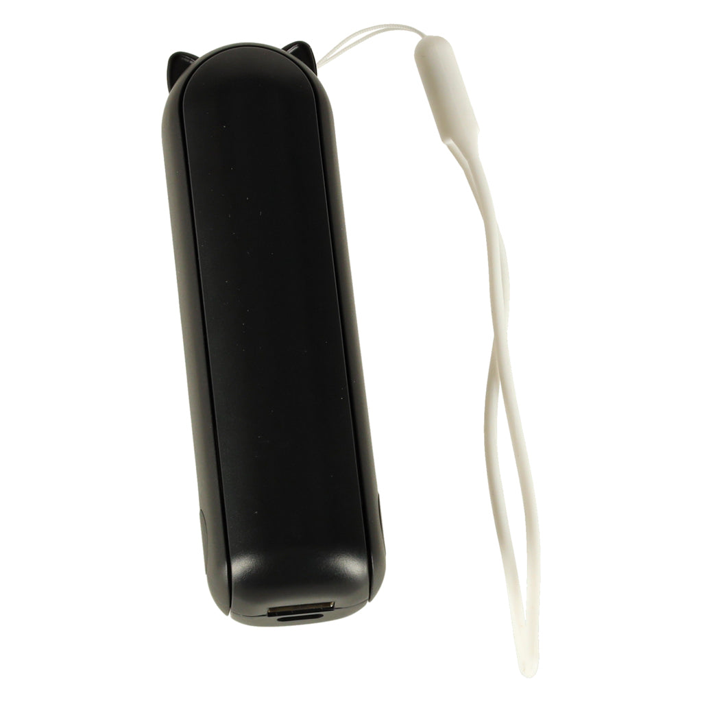 Kofi Breeze - Składany wiatraczek 2w1 z USB czarny