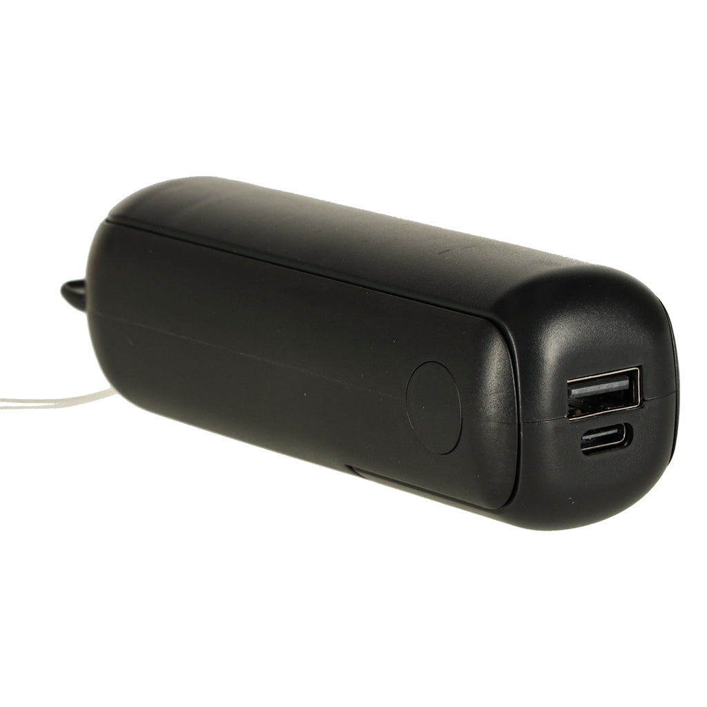 Kofi Breeze - Składany wiatraczek 2w1 z USB czarny