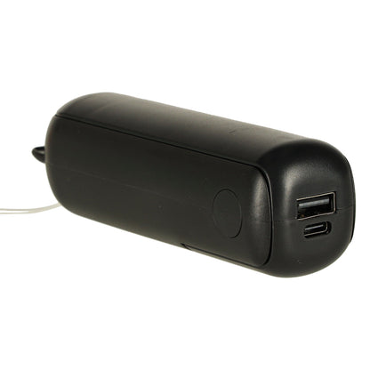 Kofi Breeze - Składany wiatraczek 2w1 z USB czarny