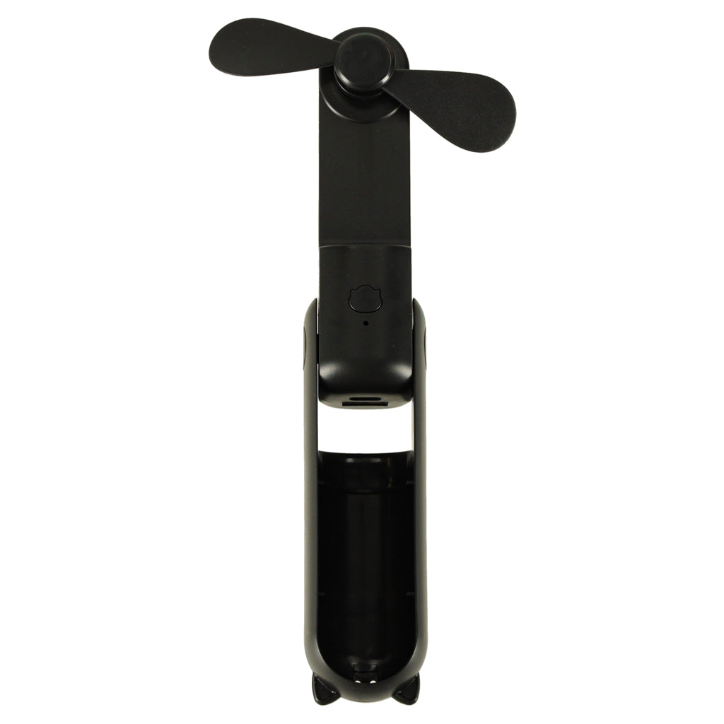 Kofi Breeze - Składany wiatraczek 2w1 z USB czarny