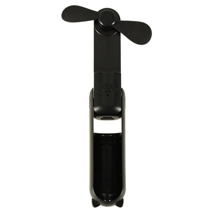 Kofi Breeze - Składany wiatraczek 2w1 z USB czarny