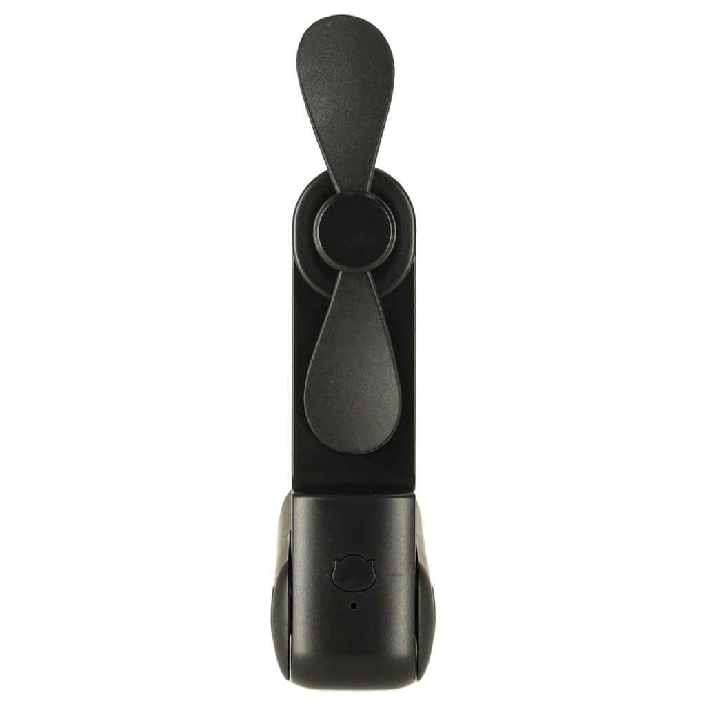 Kofi Breeze - Składany wiatraczek 2w1 z USB czarny