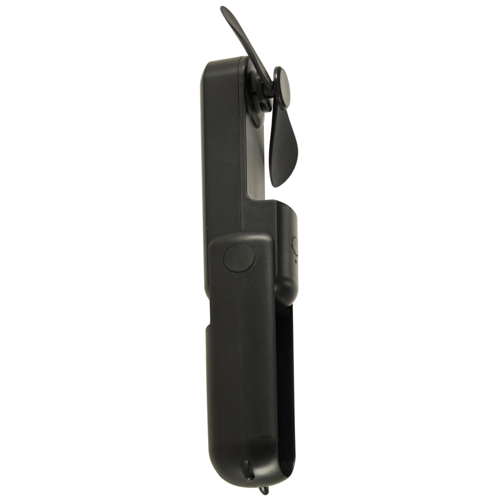 Kofi Breeze - Składany wiatraczek 2w1 z USB czarny