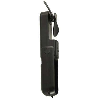 Kofi Breeze - Składany wiatraczek 2w1 z USB czarny