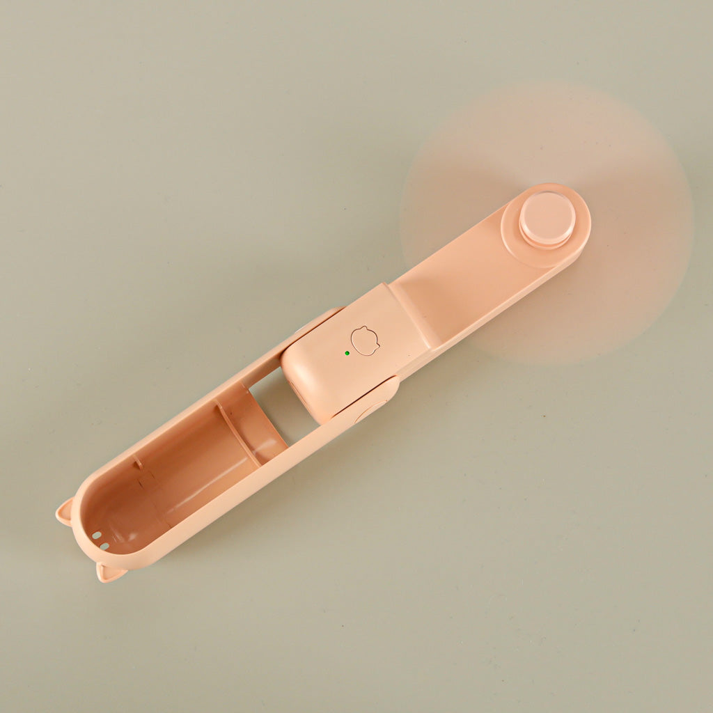 Kofi Breeze - Składany wiatraczek 2w1 z USB różowy