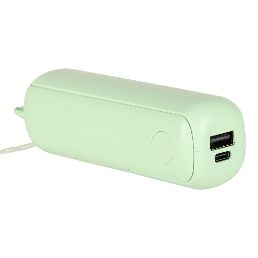 Kofi Breeze - Składany wiatraczek 2w1 z USB zielony