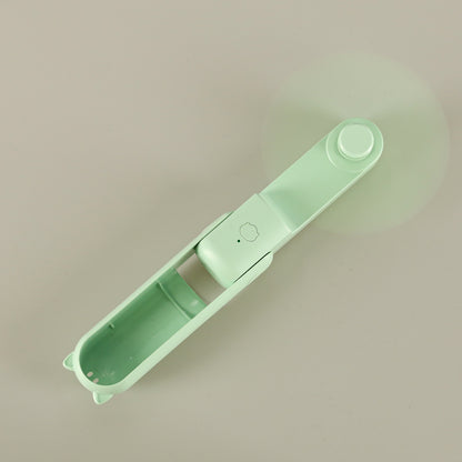 Kofi Breeze - Składany wiatraczek 2w1 z USB zielony