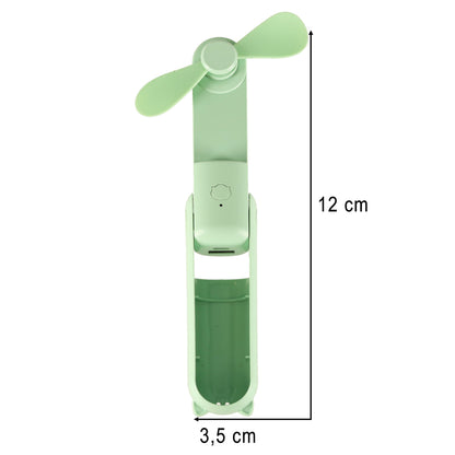 Kofi Breeze - Składany wiatraczek 2w1 z USB zielony